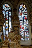 La Martyre, church enclosure, stained glass window